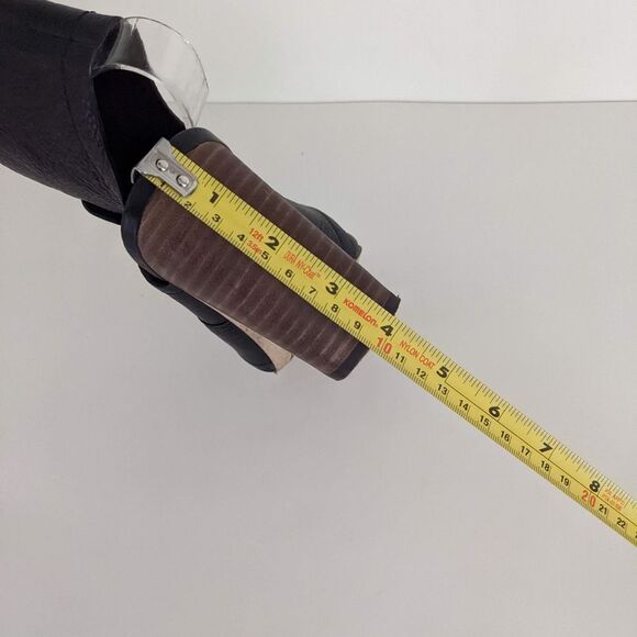 Splendid Darlene ll Black Leather Peep Toe Block Heel Sandals 9 - Picture 12 of 12